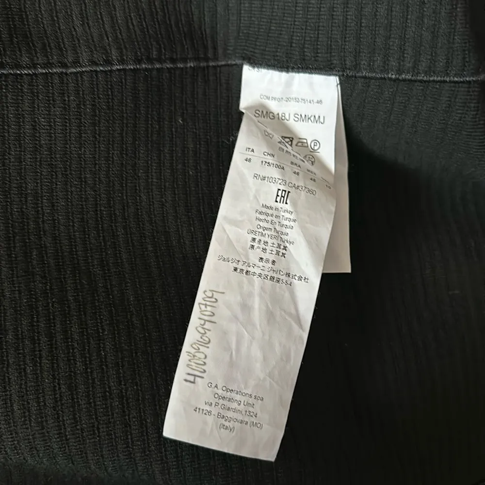 Armani Collezioni  STRETCH RIBBED ASYMMETRICAL ZIP JACKET Size 10 - Image 10