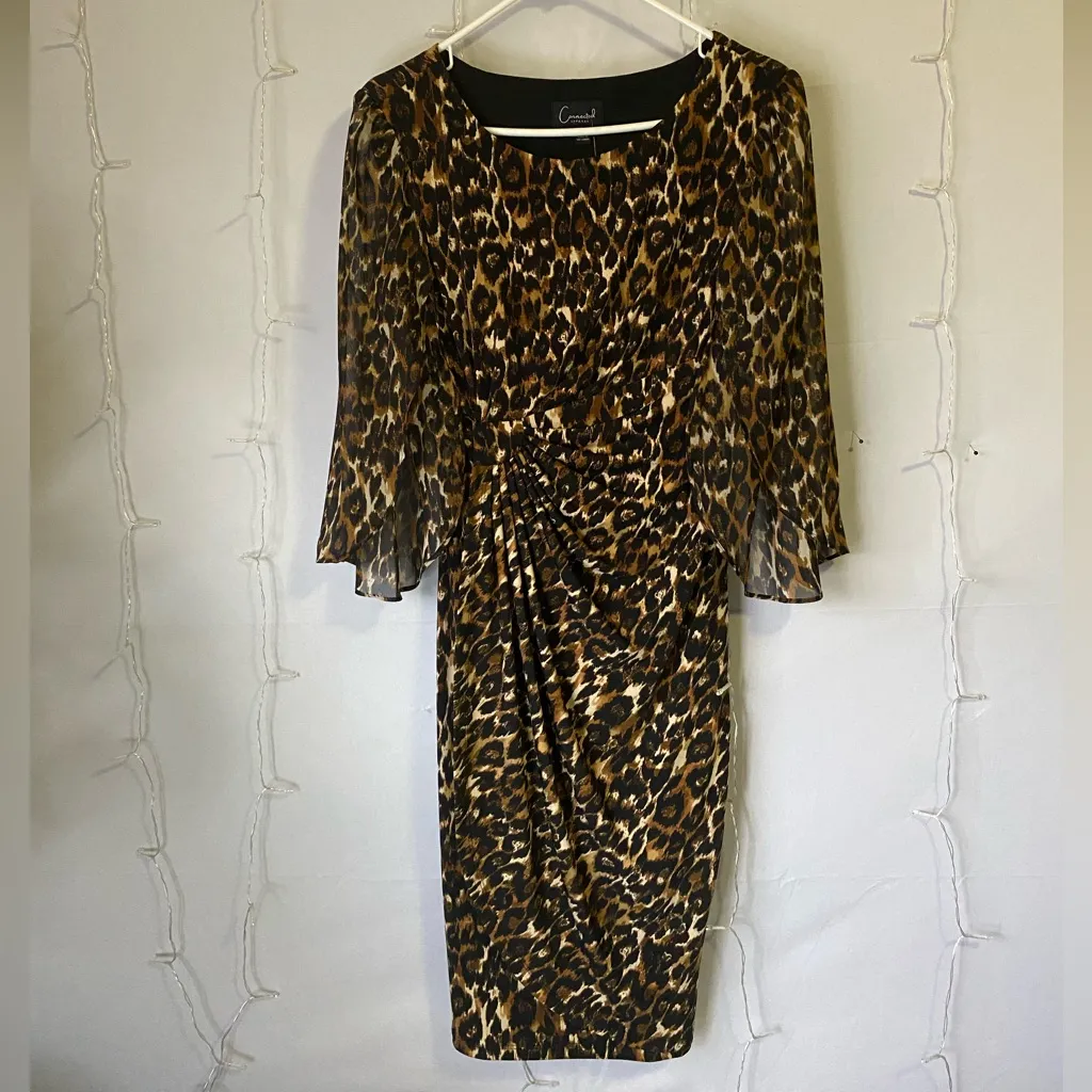 Connected Apparel Leopard Print Dress - Image 4