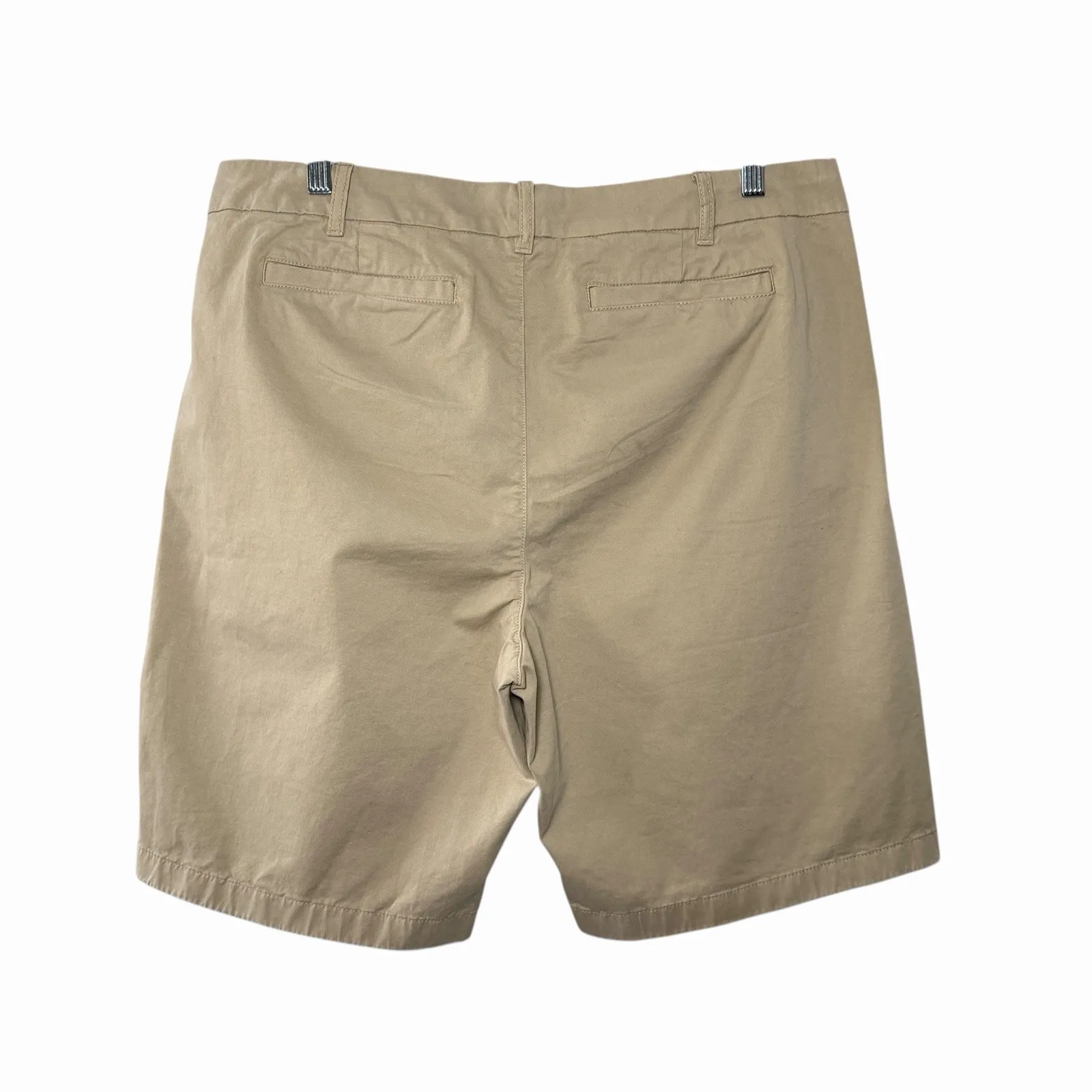 Quince Women's Organic Stretch Cotton Chino Bermuda Shorts 16 Khaki Quiet Luxury - Image 4