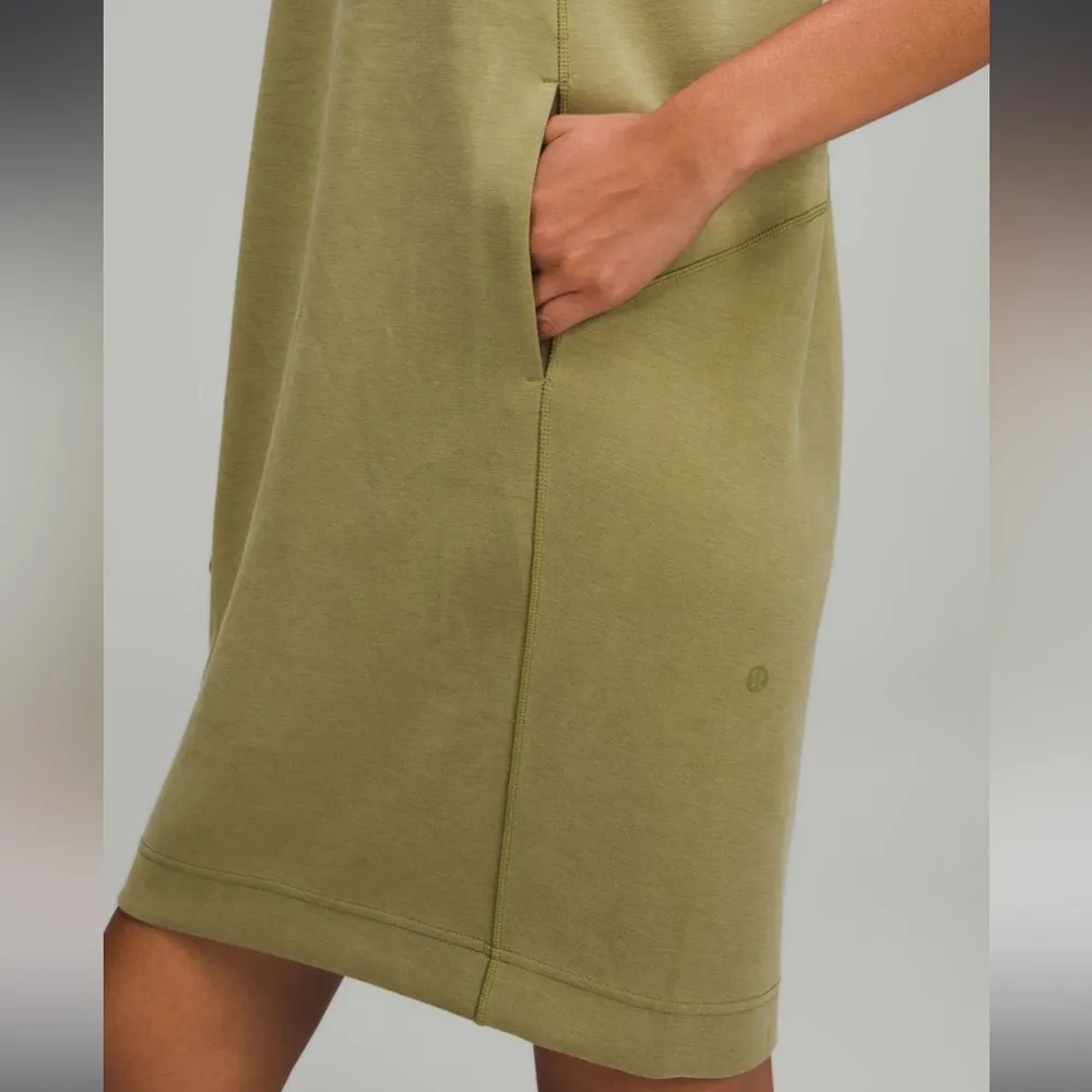 Lululemon Softstreme Back In Action Dress in Bronze Green size 4 - Image 3