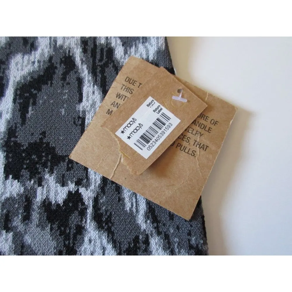 NWT RACHEL by Rachel Roy Gray Snakeskin Print Stretch Knit Pencil Skirt S - Image 2