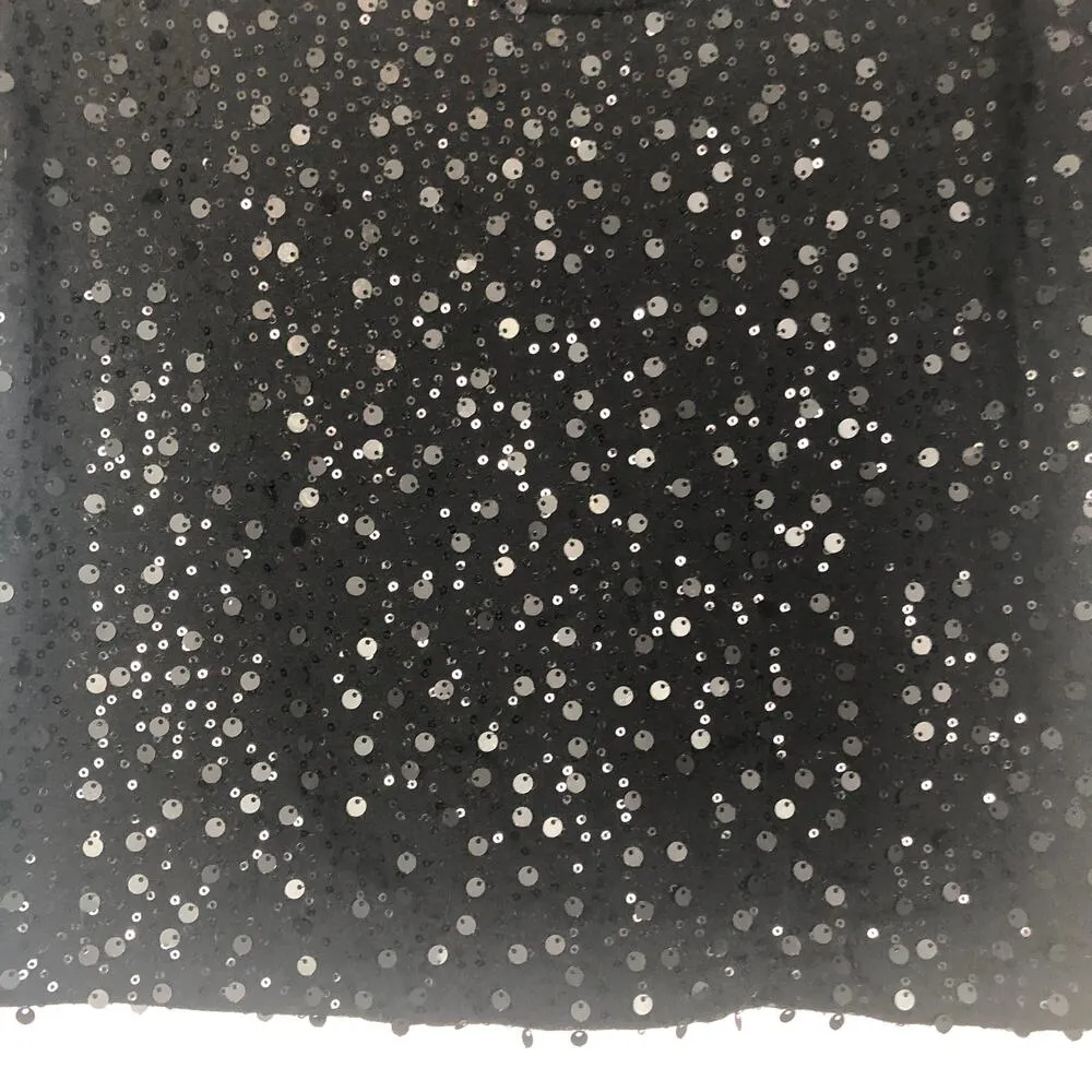 Chloe K. Y2K Sequin Top Boxy Cropped Womens XS Fairygoth Whimsigoth Grunge Chic - Image 4