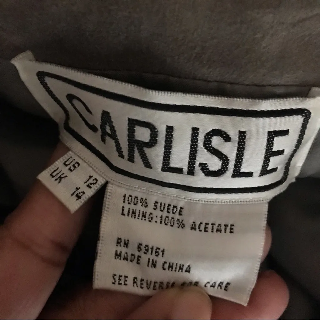 Carlisle Gray Suede Jacket - Image 5