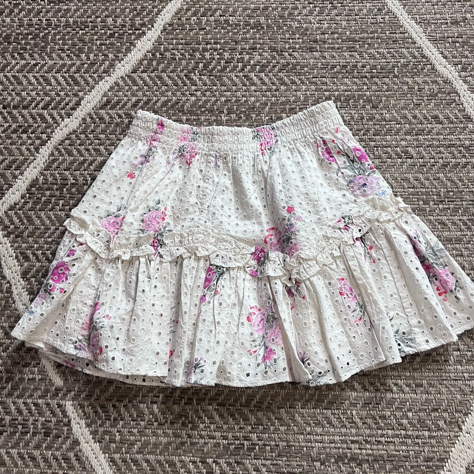 LoveShackFancy Zartti Skirt Sz P (XXS/00) - Image 2