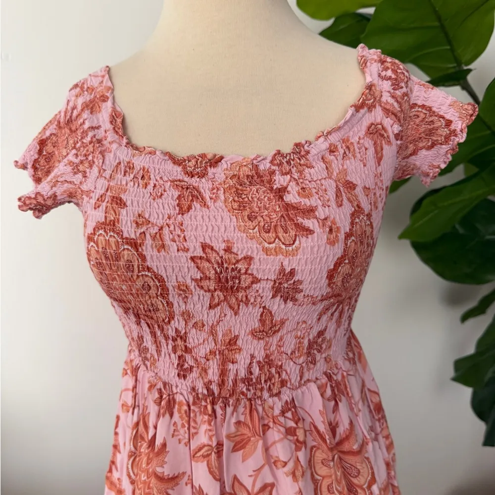 VICI | Floral Pink Off-Shoulder Dress - Image 3