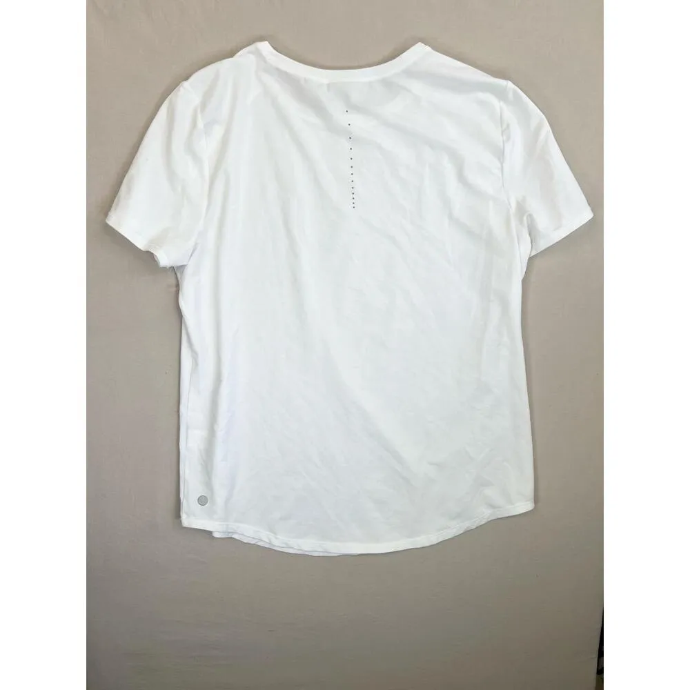 Zella White All Day Short Sleeves Stretch Breathable Lightweight TShirt Size S - Image 3