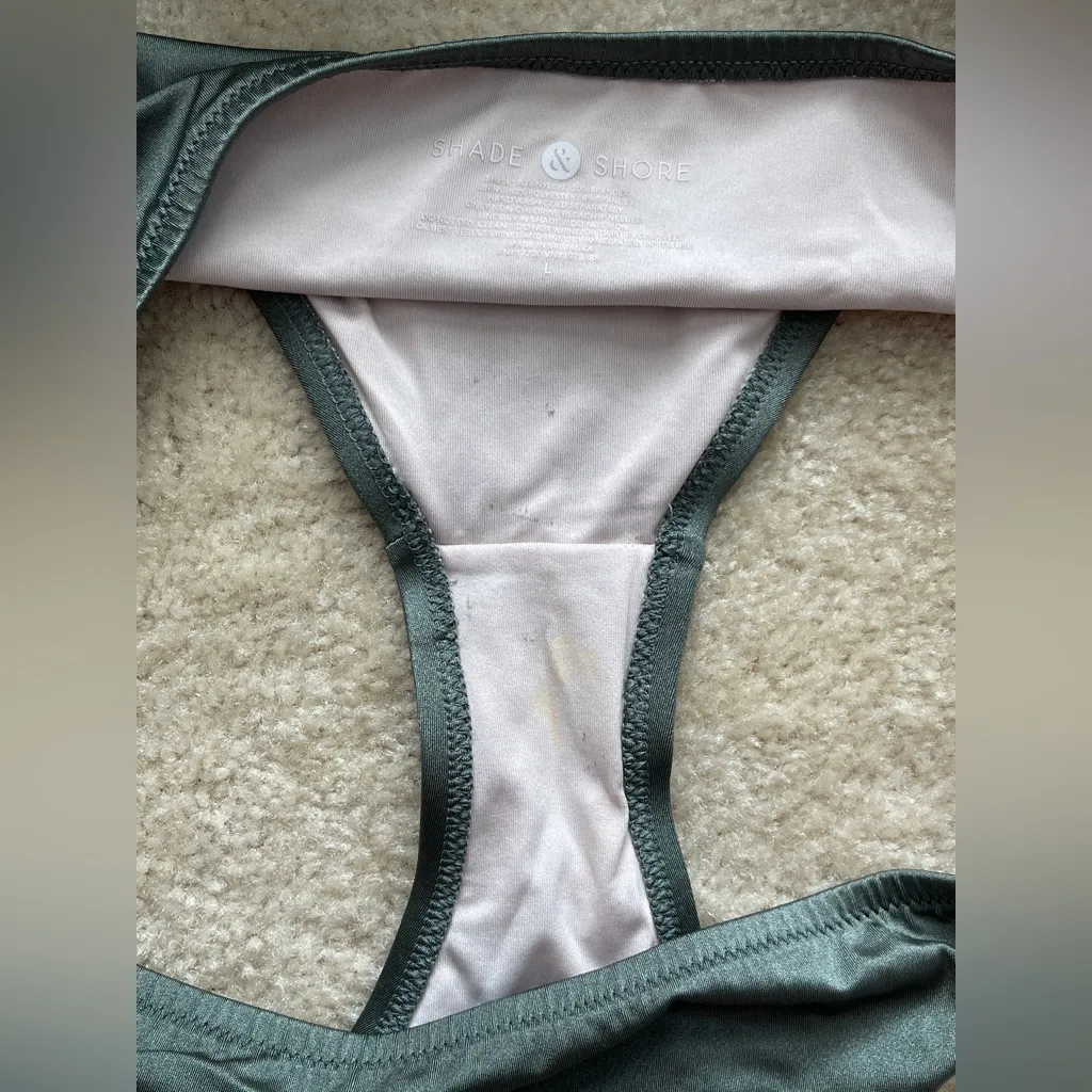 Shade & Shore Teal and Green Bikini Set 38DD/Large - Image 3