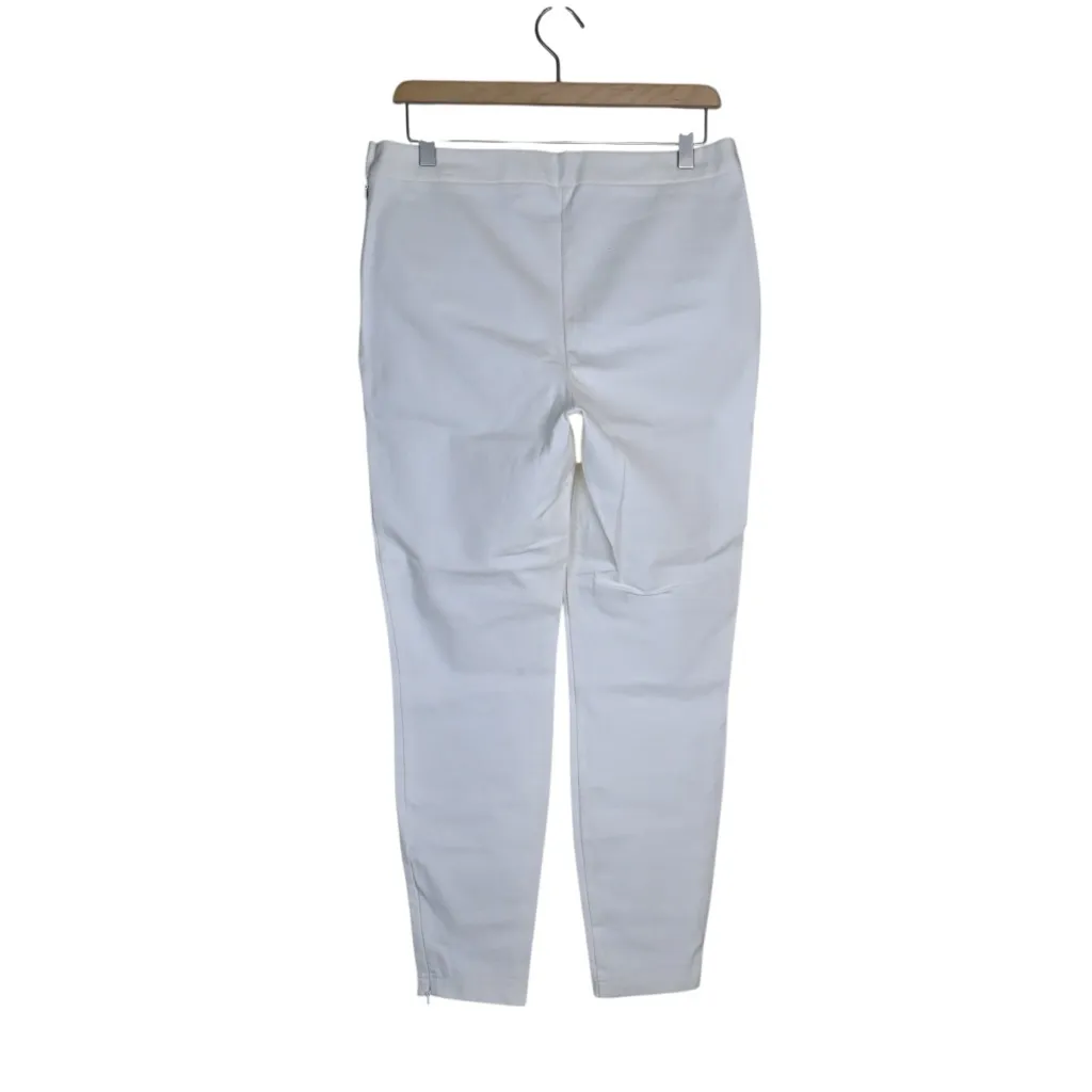 Chico's Women's M Chico's 1.5 White Ankle Zip Pants - Image 2