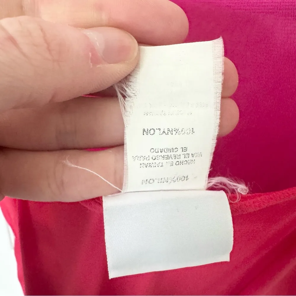 Vintage Y2K 90’s No Boundaries sheer pink and red mini dress Medium - Image 4