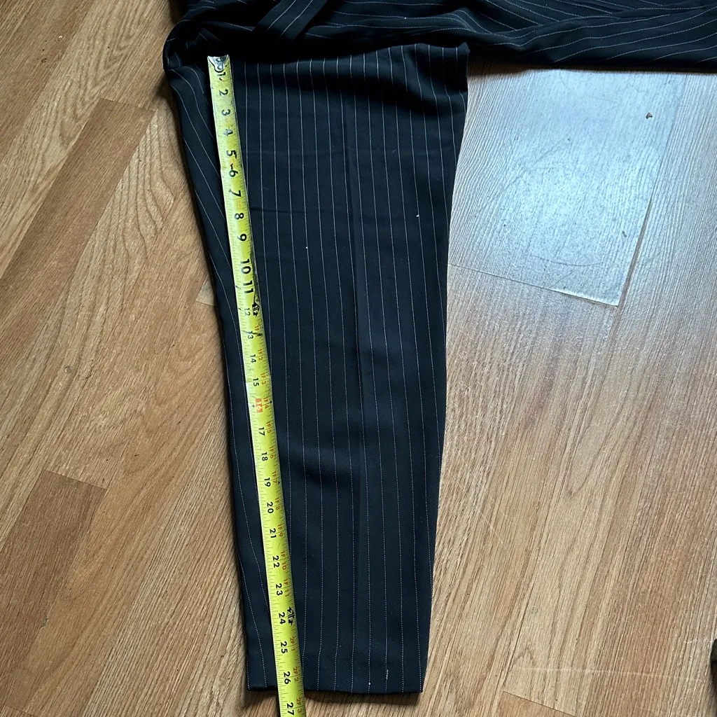 Express Black Pinstripe Women's Pantsuit - Image 3