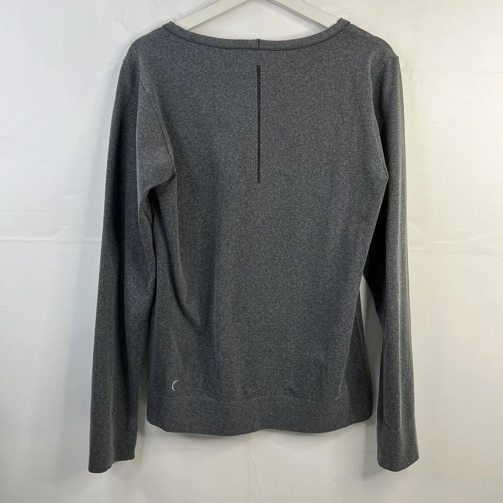 Zyia Active Size XL Top Gray Performance Seamless Long Sleeve Vented Workout - Image 10