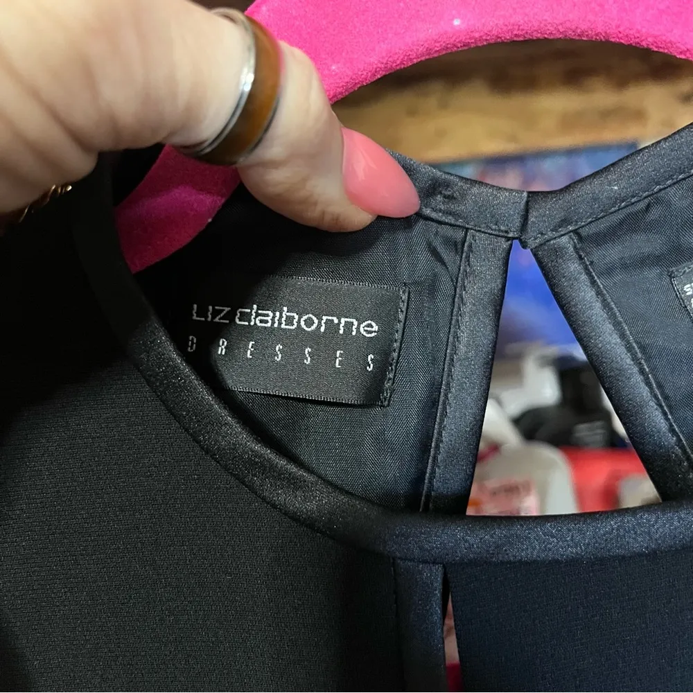 Liz Claiborne Black‎ Maxi Dress Evening Church Funeral Event Special Occasion - Image 2