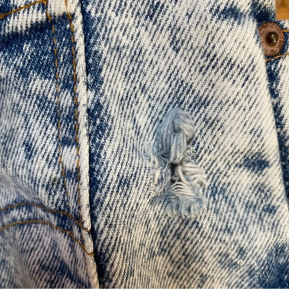 Vintage Levi's Acid Washed Orange Tab 550 Relaxed Taper Jeans Denim 36 X 32 - Image 15