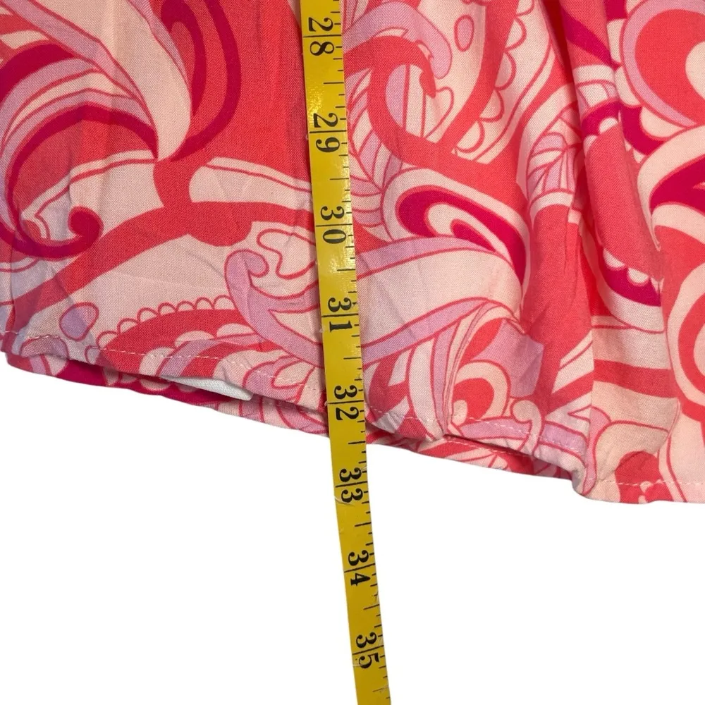 Emily Wonder Try To Resist Babydoll Dress Calypso Large Pink Coral Lined Beach - Image 12