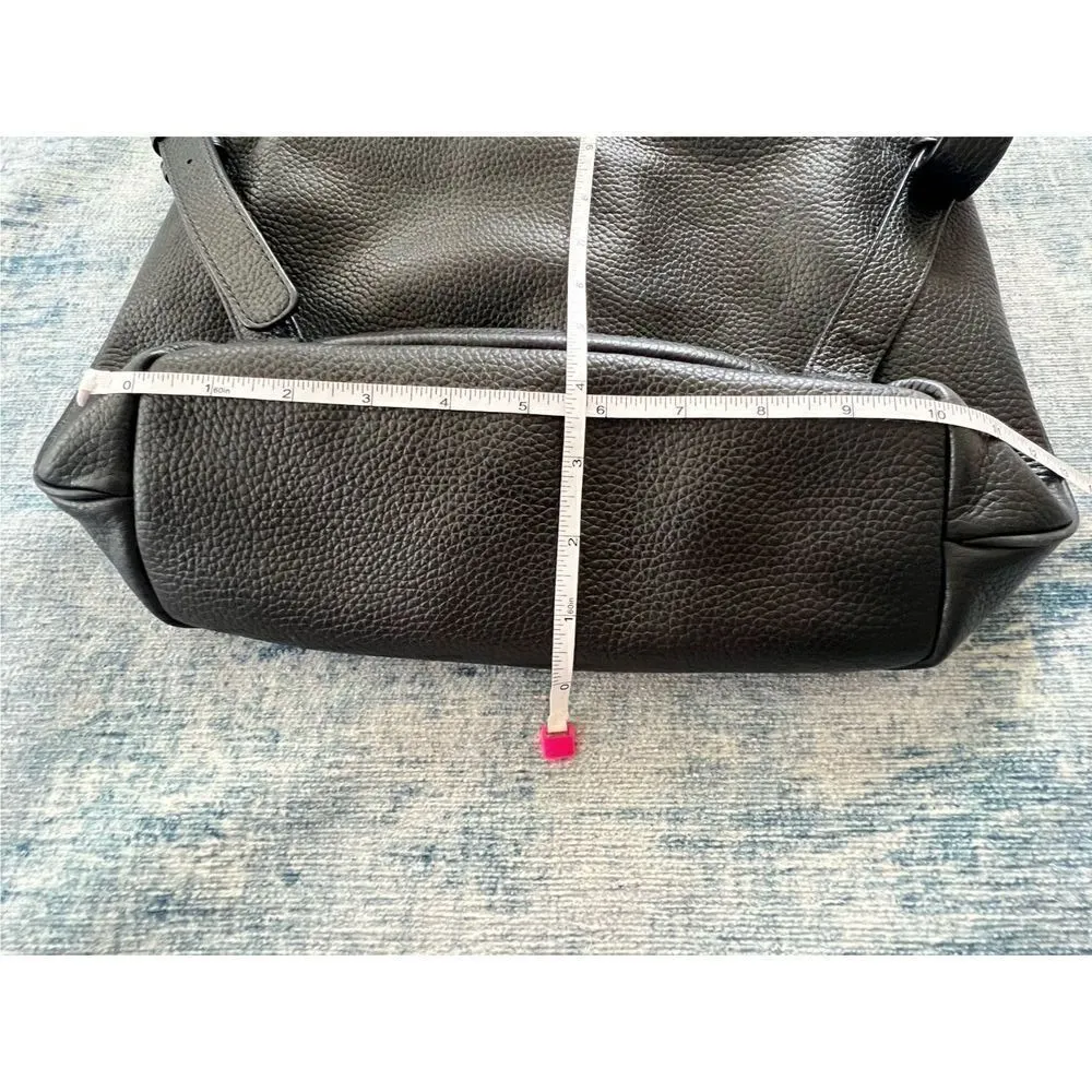 Marc Jacobs Black Pebbled 100% Cow Leather Pike Place Backpack - Image 6