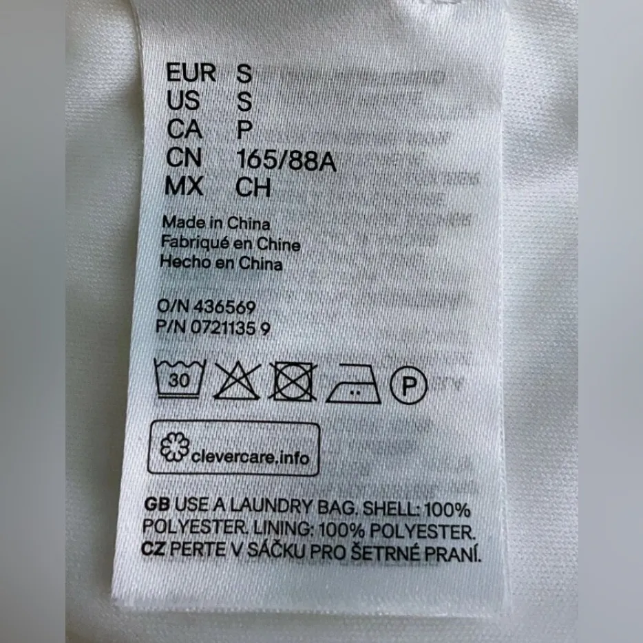 H&M White Sleeveless Embellished Blouse - Image 8