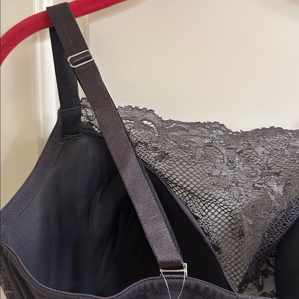 Soma Oh My Gorgeous Bridget Cami Bra NEW 36DDD Iron Silver Diamond Gray Size undefined - Image 10