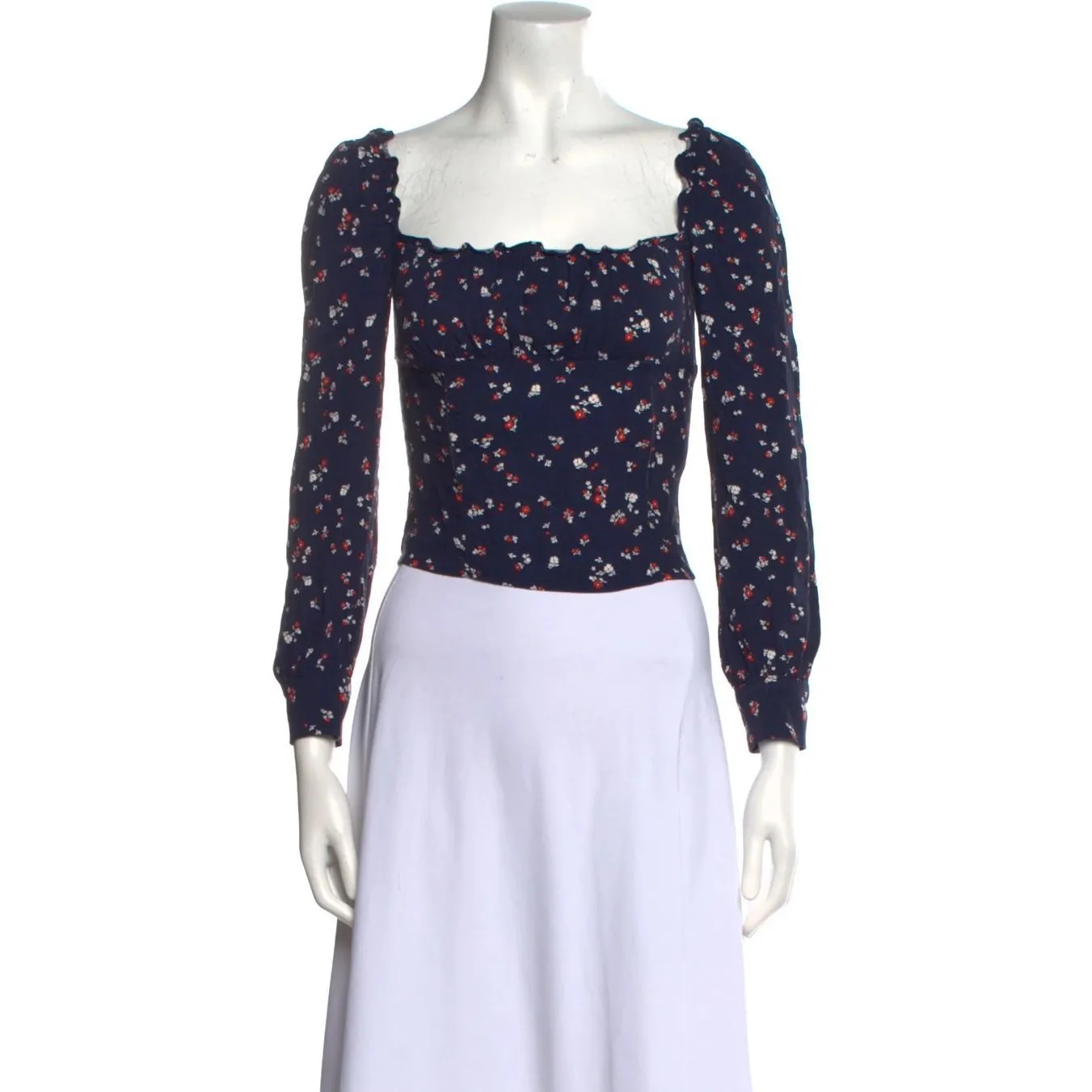 ✨REFORMATION Matteo Square Neck Long Sleeve 2 Blouse✨ - Image 6