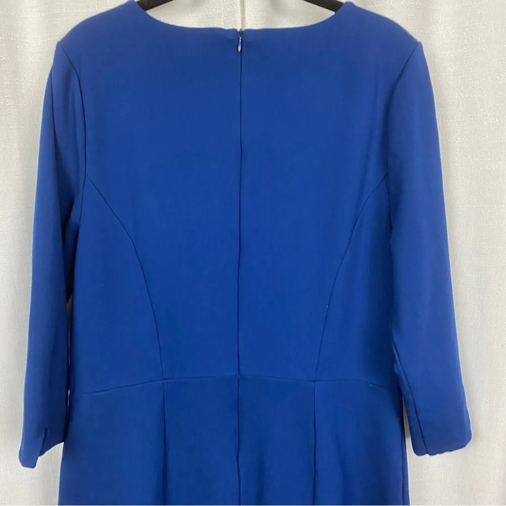 Long Tall Sally Blue Ponte Knit Sheath Dress Sz.14 - Image 9