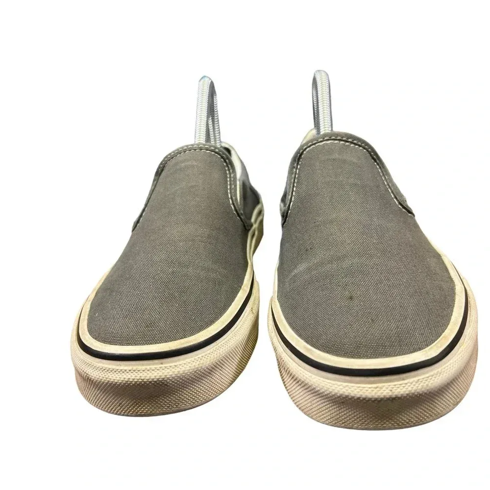 VANS Classic Slip-On Charcoal Gray Unisex‎ Canvas Sneakers Men's 6.5/Women's 8.0 - Image 3