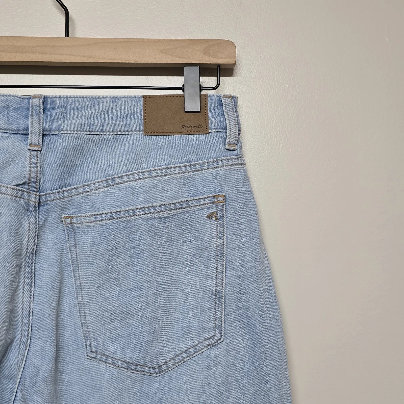 Madewell Curvy The Perfect Vintage Wide Leg Crop Jeans‎ High Rise Sz 29T $128 - Image 8