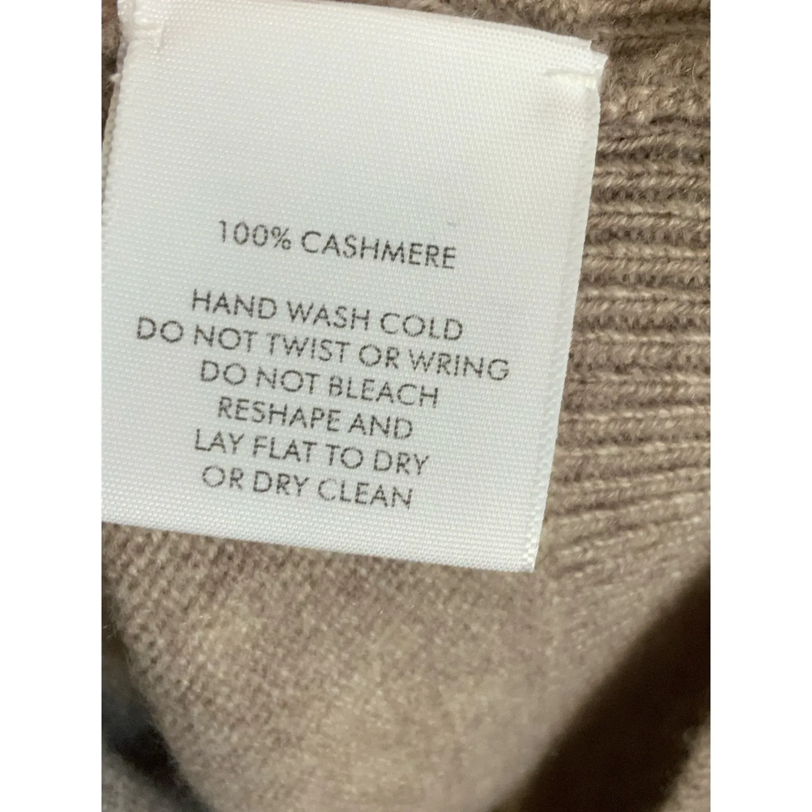 White + Warren Cashmere Brown Hoodie size medium - Image 3