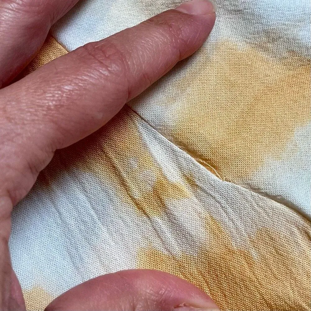 Sonoma Yellow White Tye Dye Summer Plus Dress 2X - Image 5