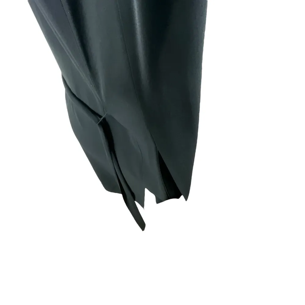 Eileen Fisher Long Line Georgette Silk Crepe High Collar Vest - Image 7