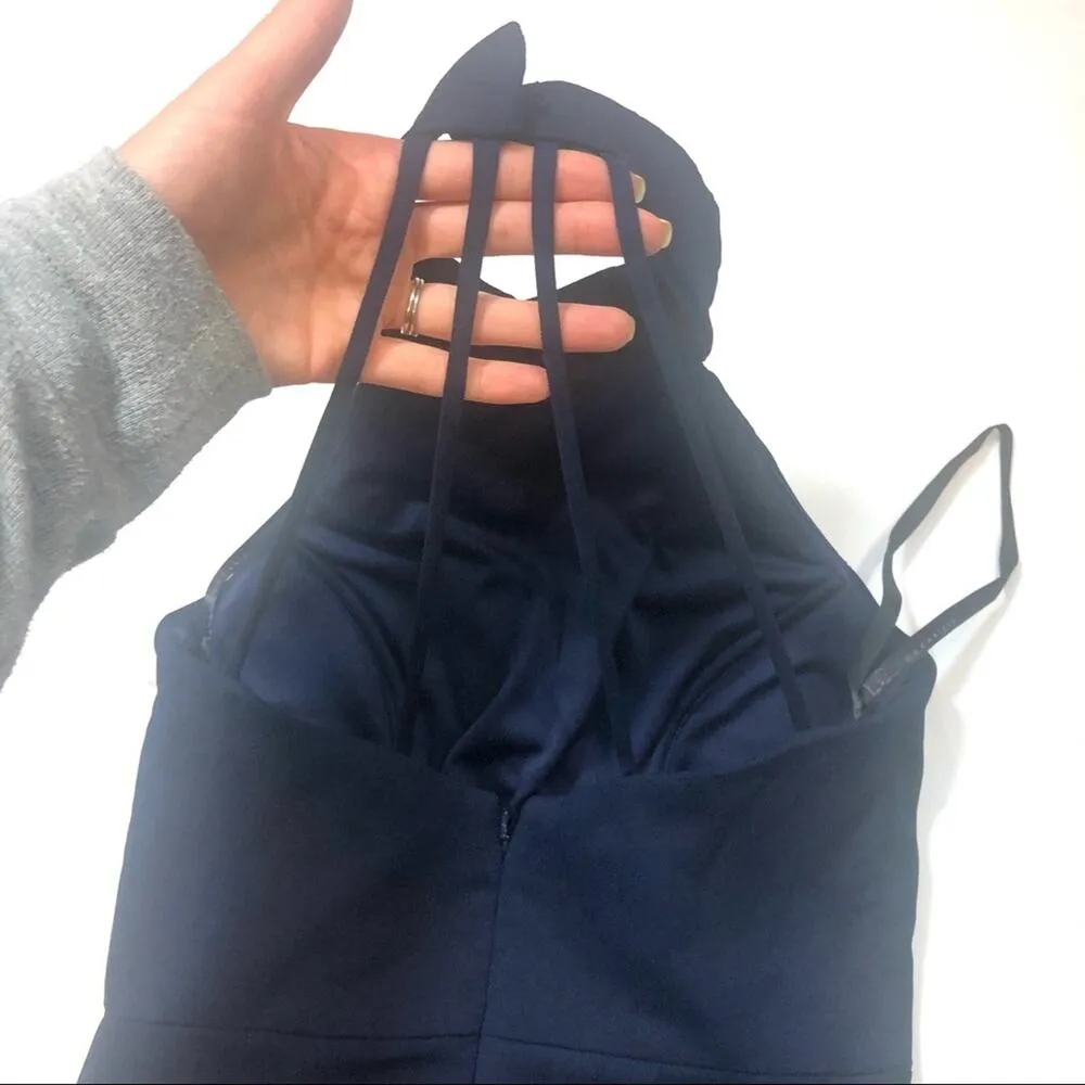 Hailey Paige 5900 bridemade halter maxi dress Size 4 Blue - Image 8