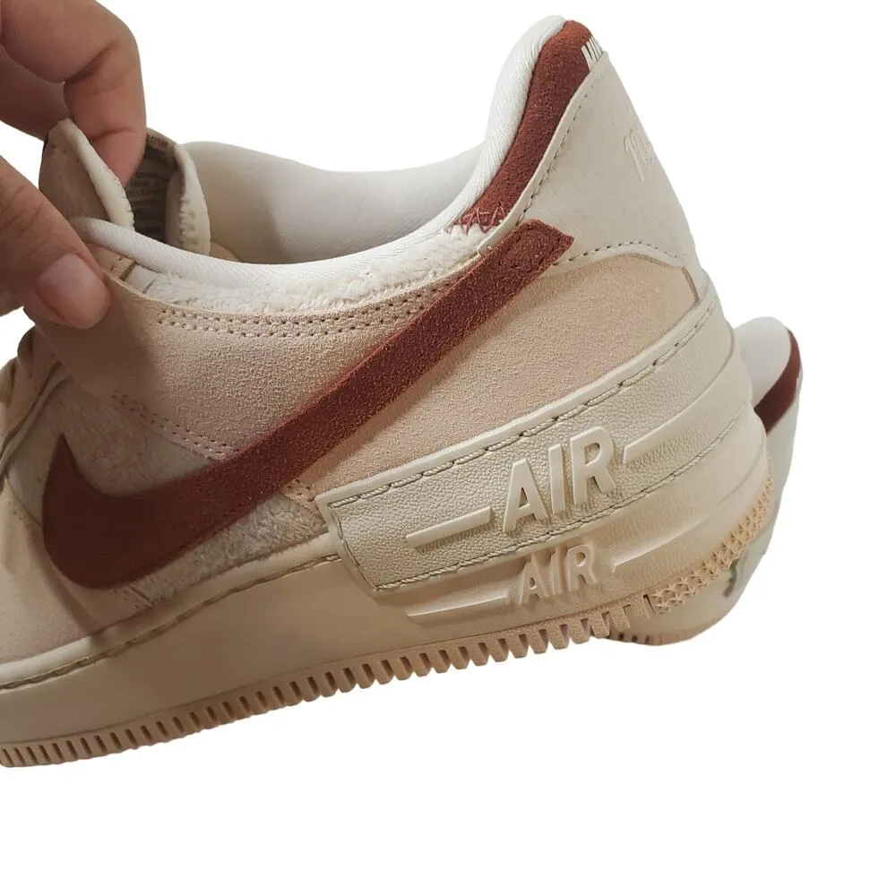 Nike Women's AF1 Shadow, Mars Stone-Sanddrift, 11.5 US [DZ4705 200] - Image 5