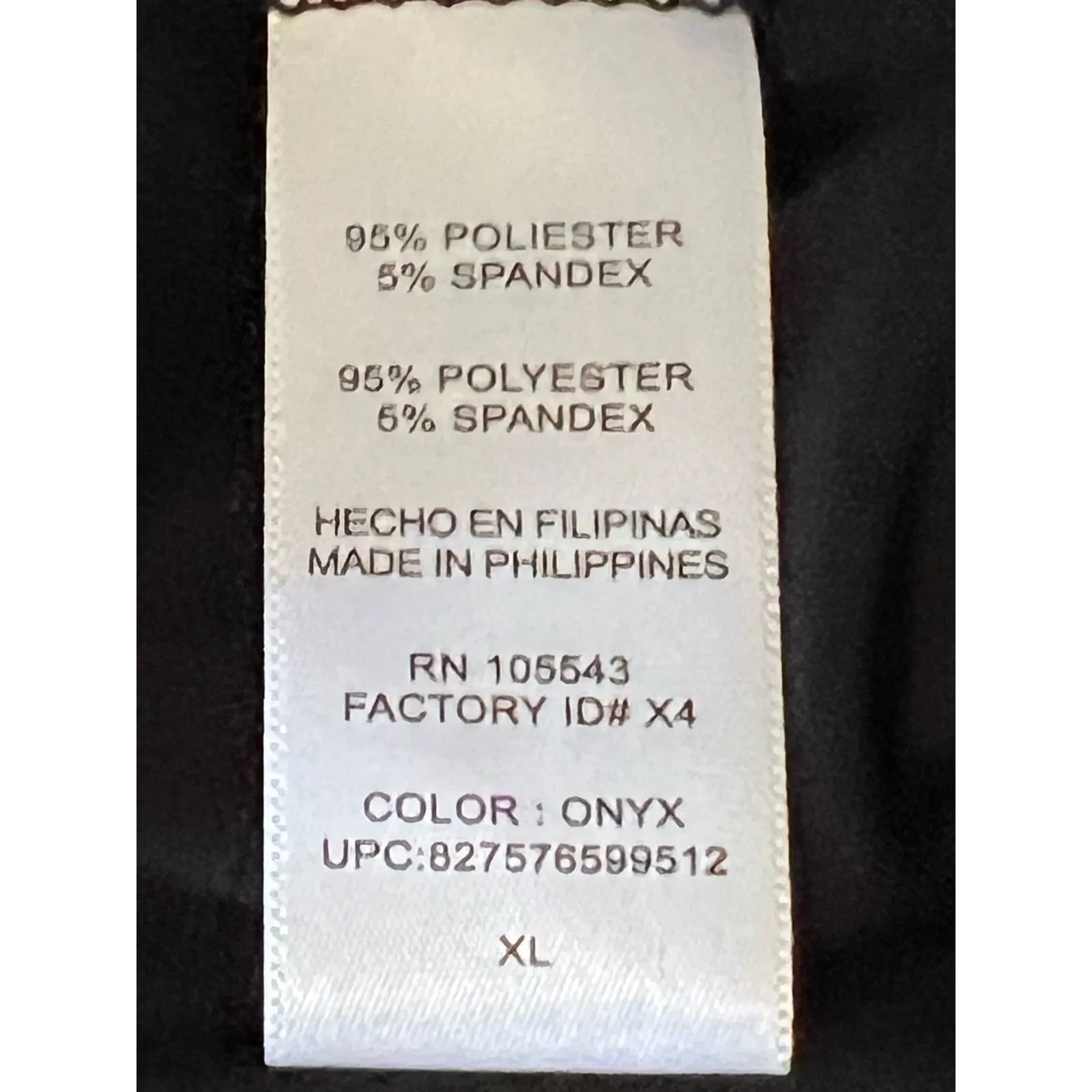 Daisy Fuentes Black Long‎ Sleeve Ribbed Elastic Cuffs Bottom Blouse Size XL NWT - Image 6