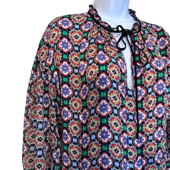 ALICE & OLIVIA Arnette S Tiered Feminine Dress cottagecore - Image 11