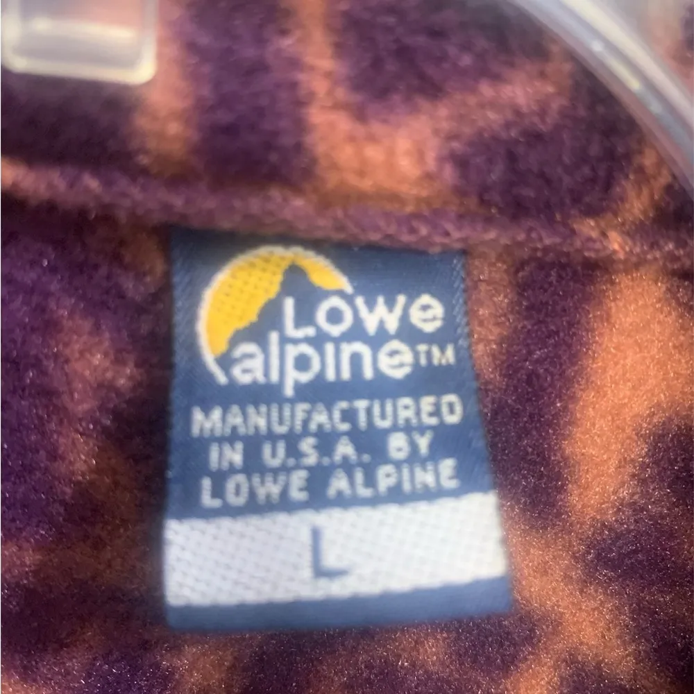 Lowe Alpine Fleece Women’s Jacket 1072 Purple Size L - Image 6