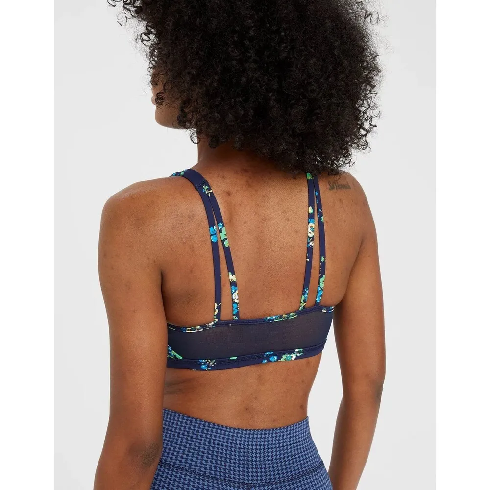 Offline By Aerie Goals Plunge Sports Bra Royal Navy Size Medium - Image 4