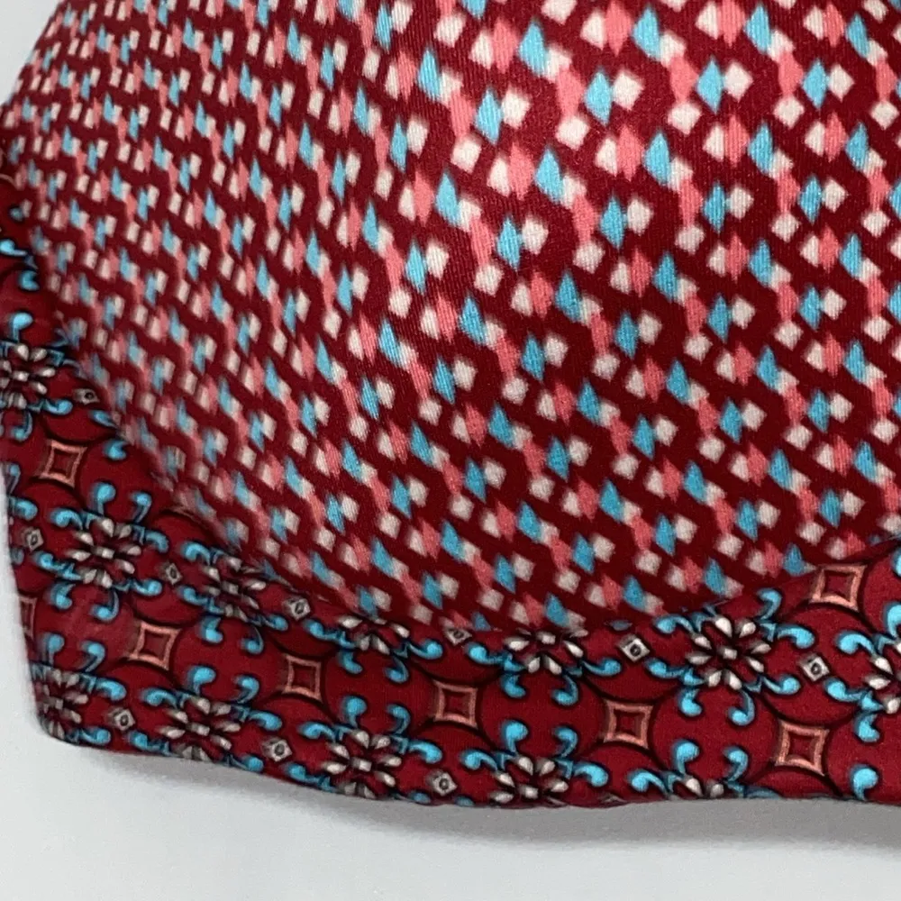 Victoria's Secret  SIZE 38 D Red Pink  Patterned Bra Lightly lined CLEAN - Image 11