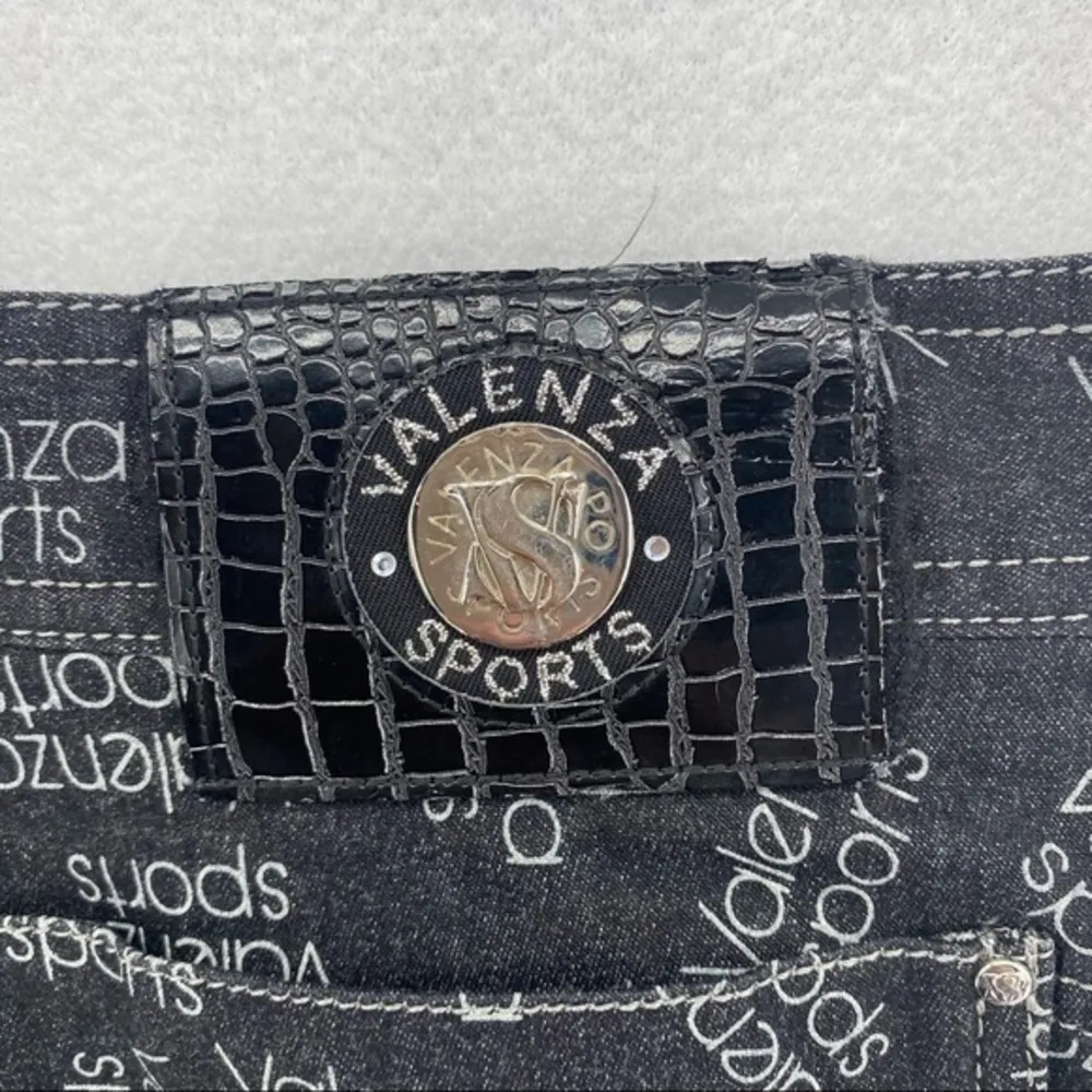 Valenza app Sports Stretch Monogram High Rise Jean Black Size 26 - Image 10