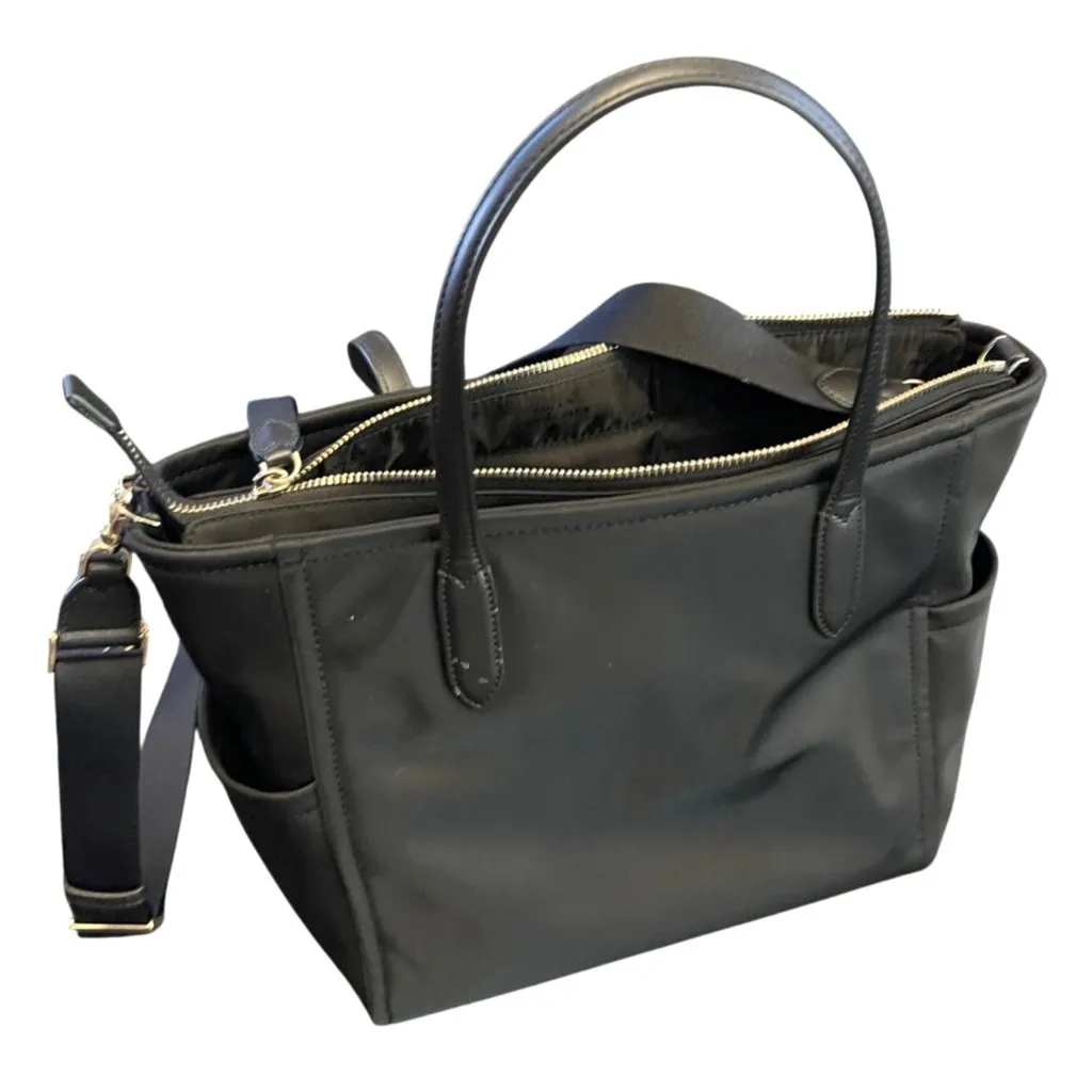 Kate Spade New York Chelsea Medium Satchel Zipp-Top Tote Bag Black Nylon New - Image 3