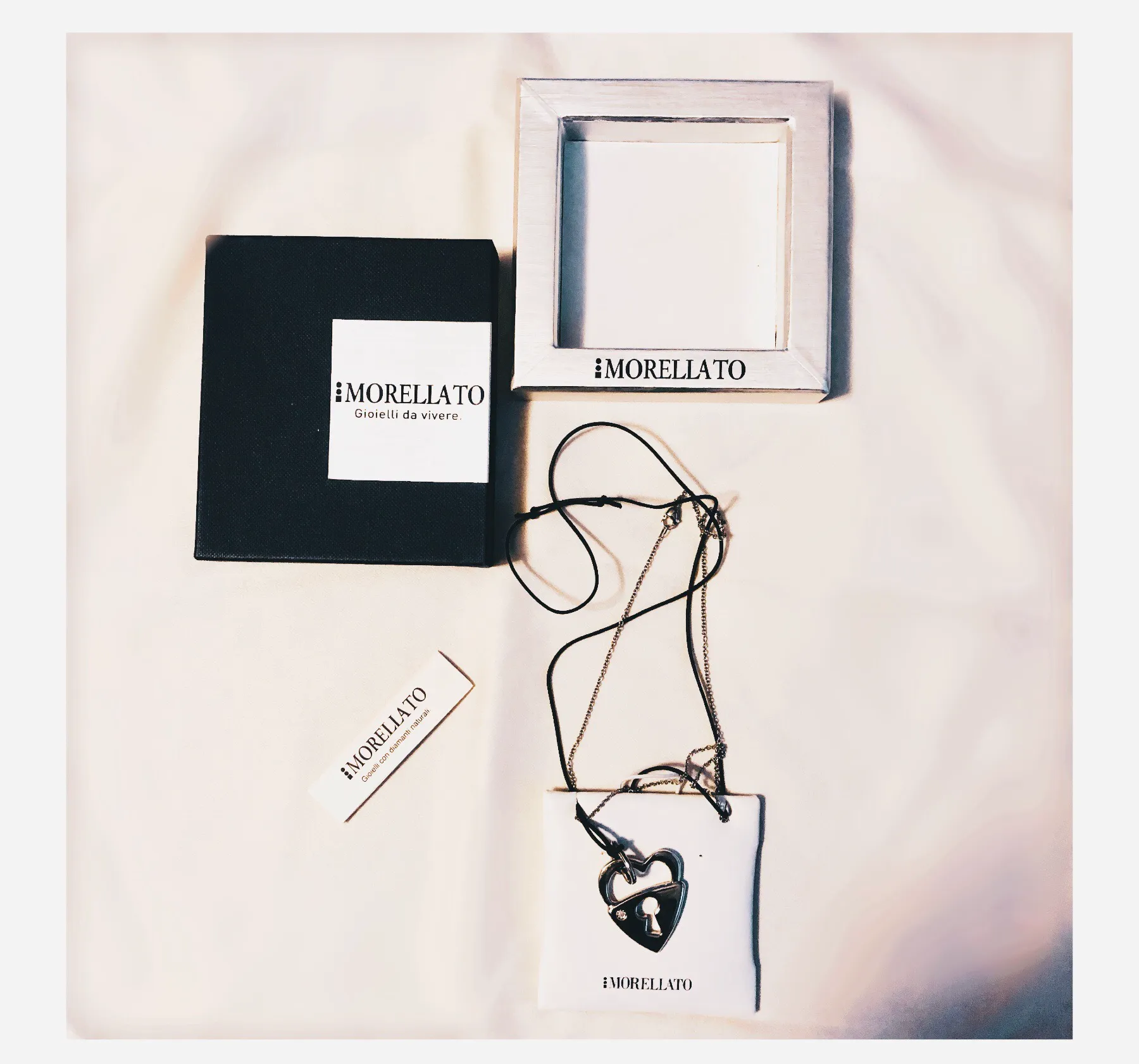 Italy Heart Lock Pendant Necklace - Image 4