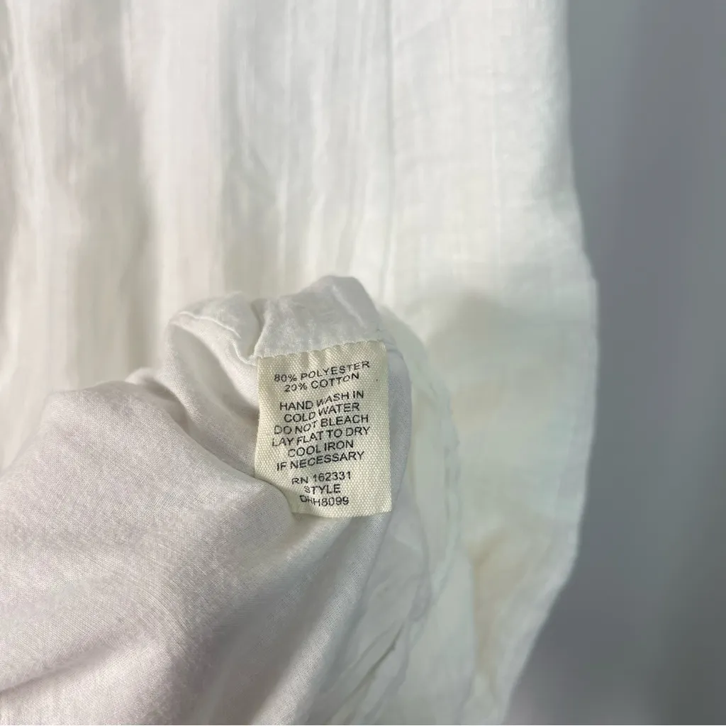 Mahina Small Gauze Puff Sleeve Keyhold Cutout Open Back Cottagecore Dress - Image 8