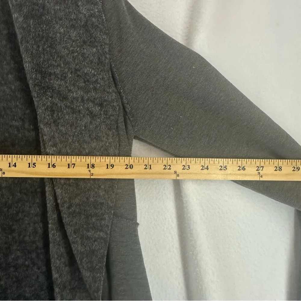 Jun & Ivy Waterfall Cardigan Coat Long Open Front Womens Small Grey - Image 5