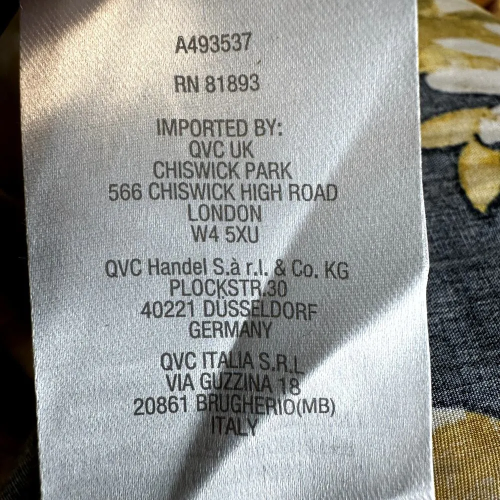 Jason Wu Shirt Dress Frock Belted Button Down Floral Pocket Navy Blue Yellow 4XP - Image 7