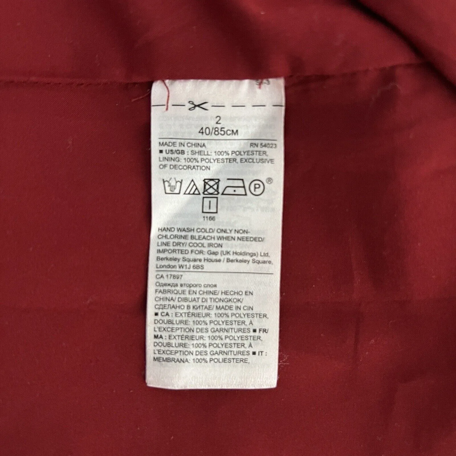 Banana Republic Skirt Womens 2 Red Blue Geometric Pleated A-Line Career Business - Image 6