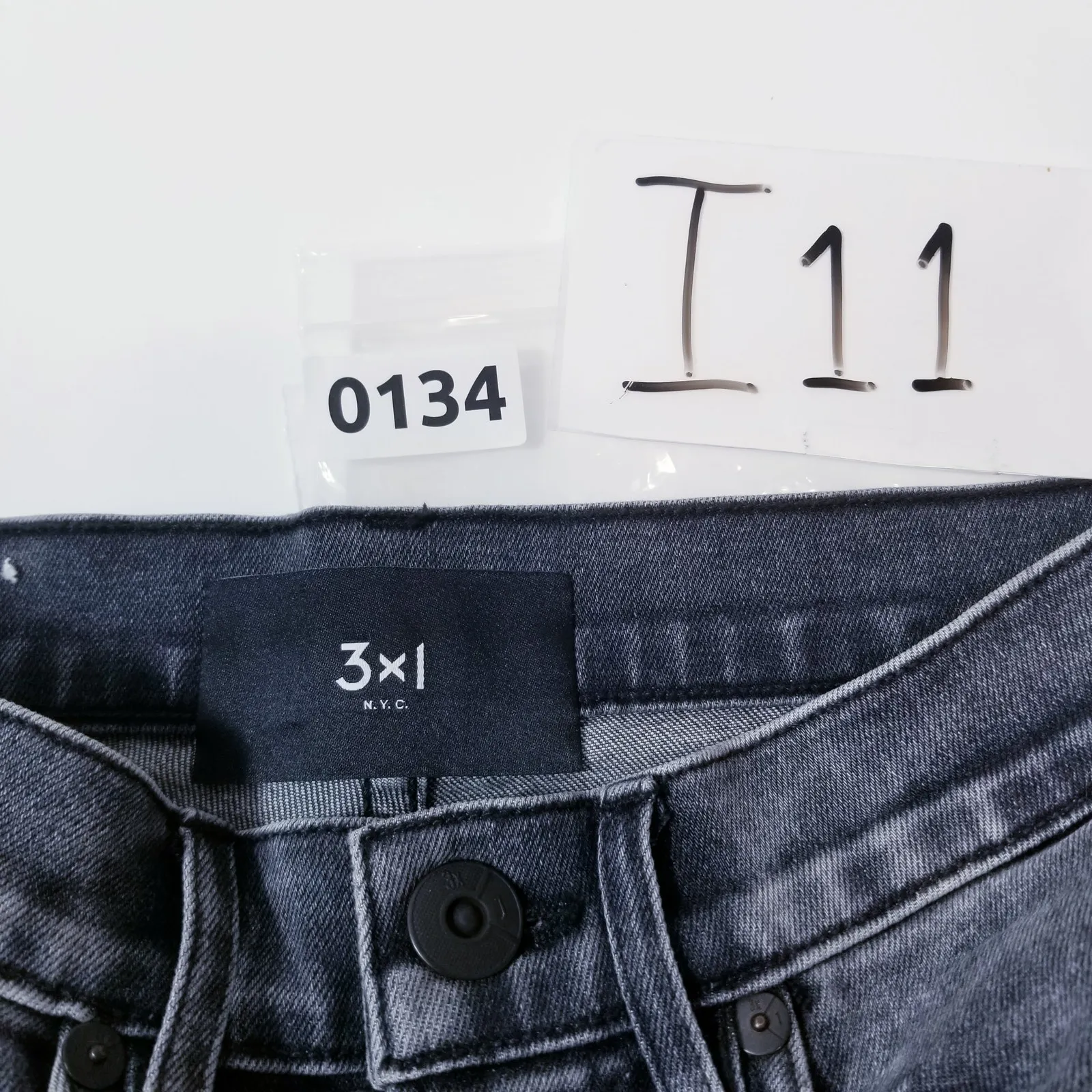 3 x 1 NYC High Waisted Button Fly Bootcut Denim - Image 13