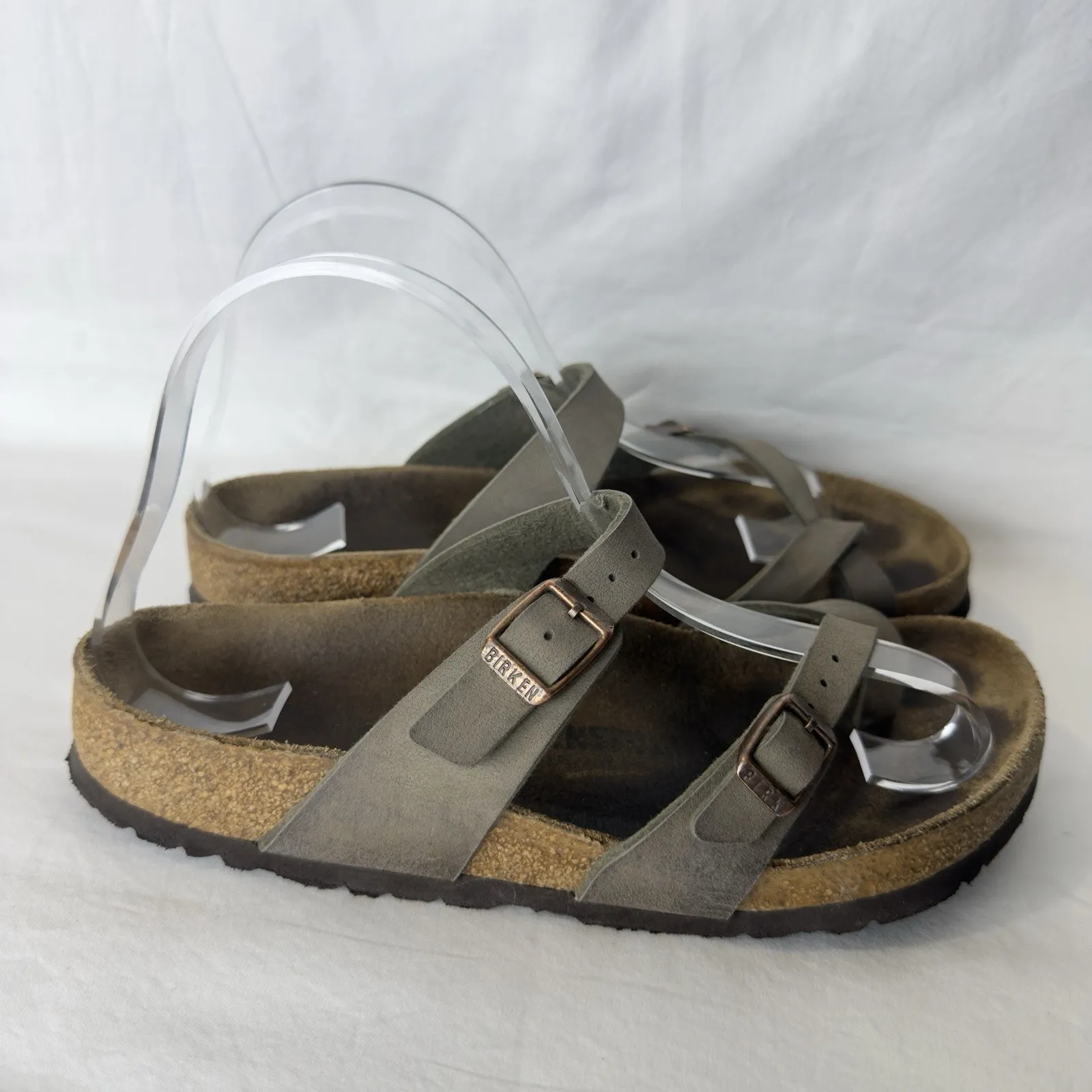 Birkenstock Mayari Women’s Sandals Taupe Brown / Gray Size 39 - Image 4