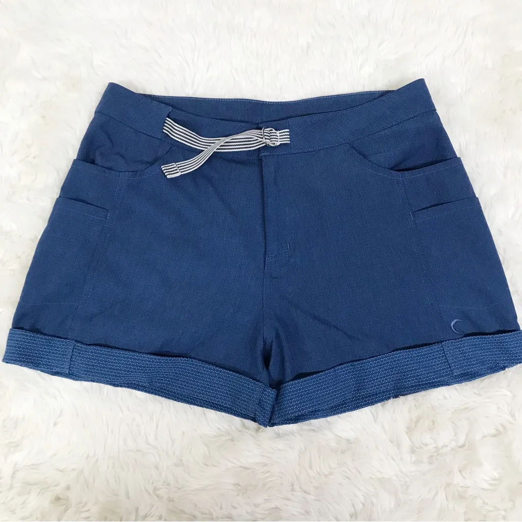 ZYIA Blue Not Just A Trail Shorts Cuffed Workout Running Short Size Small - Image 3