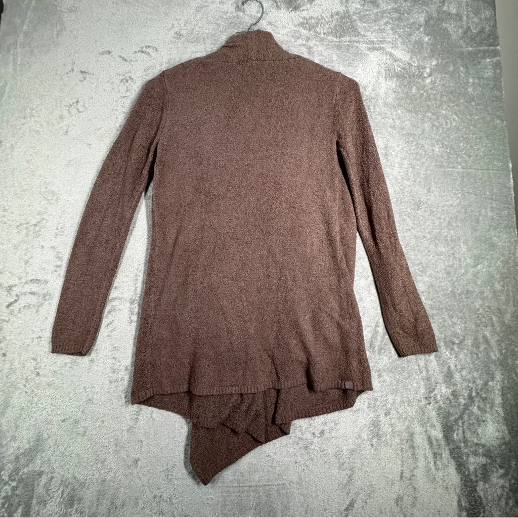 Barefoot Dreams Cardigan Womens S/M Brown Java Cozychic Lite Ribbed Island Wrap‎ - Image 3