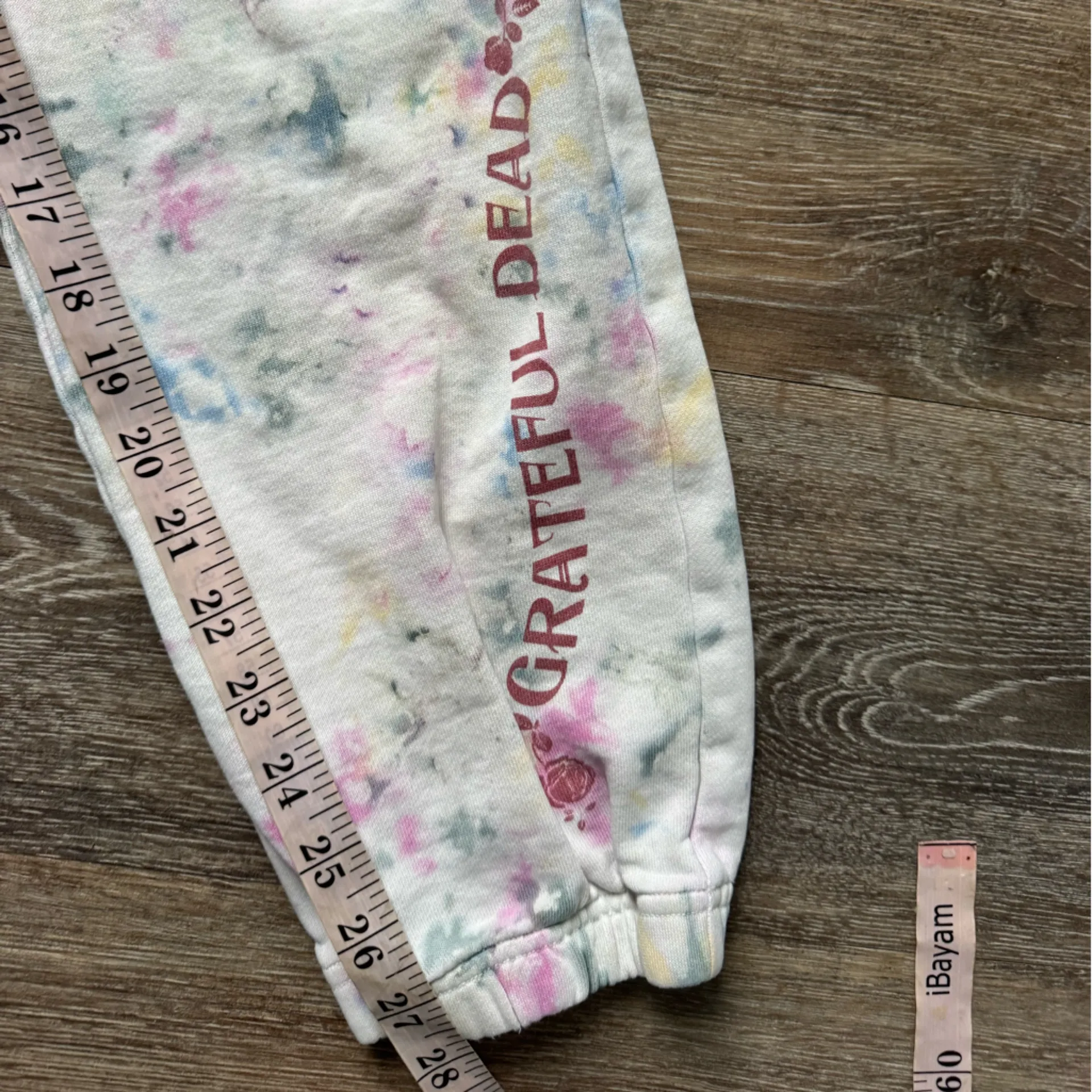 Pact + Grateful Dead Pastel Tie-Dye Sweatpants M - Image 7