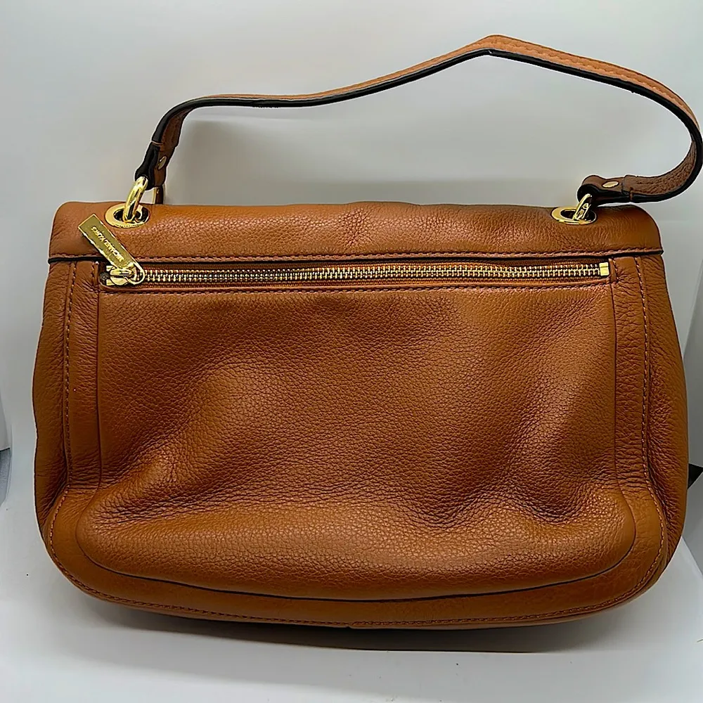 Michael Kors Authentic Rich Cognac Brown and Gold Satchel Purse Bag 👜👜 - Image 2