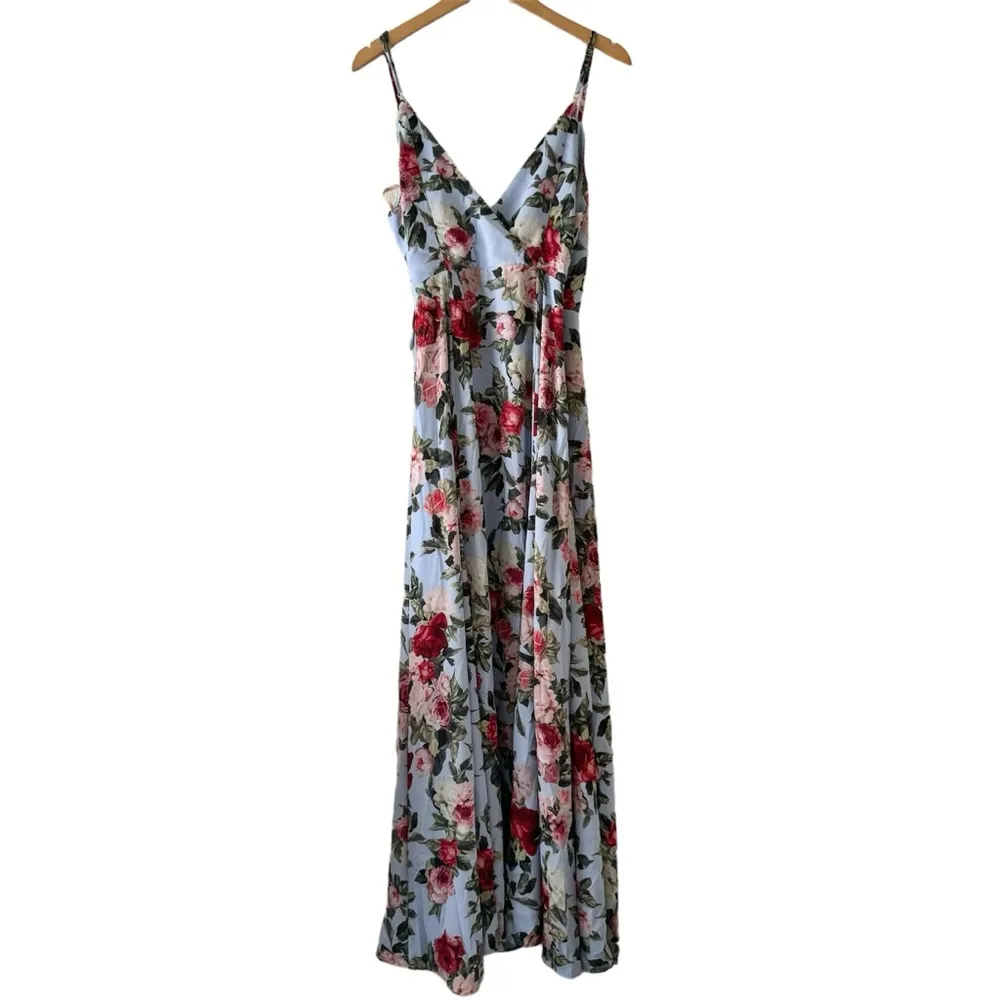 Fame and Partners Floral Wrap Maxi Dress - Image 4