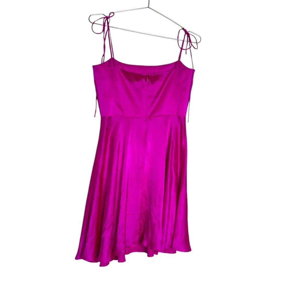 Amanda Uprichard Starlett Fuchsia Silk Dress - Image 4